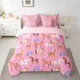 thumbnail image 2 of Homewish Animal Horse 7pcs Bedding Comforter Set For Teens Boys Girls,Chic Flowers Queen Bedding Sets Super Cozy,Western Farmhouse Queen Sheet Sets,Breathable Home Decor,Reversible, 2 of 8