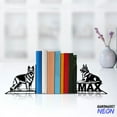 thumbnail image 3 of Handmadetneonsign German Shepherd Dog Metal Bookends, Dog Name Bookend, Dog Table Bookshelf Decor 046994, 3 of 4
