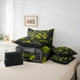 thumbnail image 4 of Erosebridal Stereoscopic Triangle Bedding Queen Size,Gradien Geometric Bedding Sets Queen Size,Neon Decor,Reversible,Lightweight,7 Pieces, 4 of 5