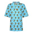 thumbnail image 3 of Trendfront Womens Golf Polo Shirts Short Sleeve Collared Neck All Over Print Funny Golfer Cartoon Casual Performance Tops, 3 of 4
