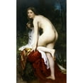 thumbnail image 3 of Bouguereau, William-Adolphe 12x18 Black Modern Framed Museum Art Print Titled - Baigneuse, 3 of 5
