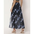 thumbnail image 4 of Moomaya Printed A-Line Skirt With Slit For Women, High Waist Midi Skirts, 4 of 9