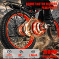 thumbnail image 4 of EOEOTWO 26'' Fat Tire Electric Mountain Bike for Adults, 1500W 48V 15Ah Battery, 60Miles Long Range, 34MPH High-Speed Cruiser Ebike, All-Terrain Bicycle with Front Suspension & LED Display UL2849, 4 of 15