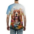 thumbnail image 5 of Welcome Spring Summer Cocker Spaniel Portrait Flower Blue Sky All Over Print 3D Shirt Unisex Merch Cockers Dog Lover Gifts - 12001, 5 of 6