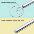 thumbnail image 3 of POINTERTECK Stainless Steel Danish Dough Whisk Handle Portable Kitchen Baking Tool, 3 of 5