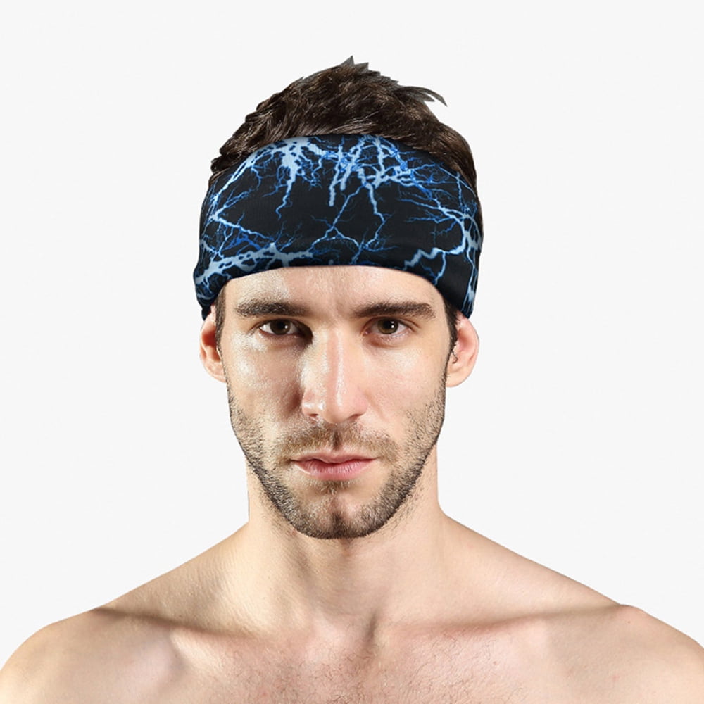 New Mens Womens Stretch Headband Sports Sweat Sweatband Yoga Gym Hair Headband 