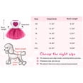 thumbnail image 2 of HQREA Dog Tutu Princess Dress Cute Summer Heart Printed Lace Puppy Skirt Pet Apparel Dog Dress, 2 of 6