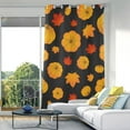 thumbnail image 5 of Coolnut Coolnut Blackout Window Curtain Panels for Apartment 84" Pumpkins and Maple Leaves Room Divider Curtain Cafe Curtains, 5 of 7