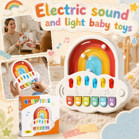 Drop Piano Toy, Marble Run Musical Game, Interactive Play Set for Kids