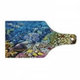 thumbnail image 1 of Fish Cutting Board, Egyptian Red Sea Bottom View with Marine Creatures Top of Tribal Ocean Scuba Image, Tempered Glass Cutting and Serving Board, Wine Bottle Shape, Multicolor, by Ambesonne, 1 of 1