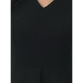 thumbnail image 5 of INSPIRE CHIC Women's Wide Leg Jumpsuits Chiffon V Neck Cocktail Sleeveless Jumpsuit 2XL Black, 5 of 6