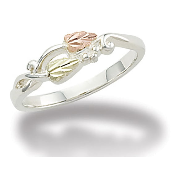 Landstroms Black Hills Gold on Silver Twist Ring