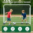 thumbnail image 5 of SLSY Foldable Soccer Goal - 8x6FT Soccer Goals for Backyard - Foldable Steel Soccer Goal with Training Target & 6 Cones for Teens/Adults Practice Training, 5 of 7