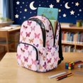 thumbnail image 3 of DISNIMO Butterfly Print Multi-compartment School Backpack, Tear Resistant Adjustable Padded Straps, Lightweight Sturdy Bookbag for Elementary & Middle School Kids Daily Use, 3 of 7