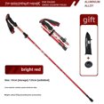 thumbnail image 1 of N82 Foldable & Extendable Lightweight Aluminum Alloy Trekking Pole - Multi-Functional Cane for Outdoor Climbing, Hiking & Travel, Compact Portable Design with Sturdy Support, Vivid Magenta Color, 1 of 5