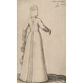 thumbnail image 3 of Melchior Lorck 12x18 Black Modern Framed Museum Art Print Titled - A Woman from Altmark (1570), 3 of 5