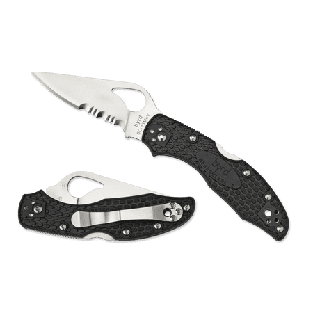 Spyderco BY04PSGY2 Meadowlark 2 Gray 3.95 Clip Point Folding Pocket Knife