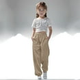 thumbnail image 6 of AherBiu Kids Girls Clothes Sweatpants for Teen Girl Elastic High Waisted Athletic Jogging Pants with Pockets, 6 of 6