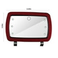 thumbnail image 3 of Car Visor Vanity Mirror Rechargeable Vanity Mirror With 3 Light Modes- Dimmable Clip-on Rear View Sun Visor Vanity Mirror With Brush Screen,(Red), 3 of 8