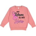 thumbnail image 2 of Inktastic My Mom is My Hero Breast Cancer Awareness Toddler Sweatshirt, 2 of 4