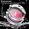 thumbnail image 3 of 2pcs Compatible with Galaxy Watch Active2 Case 40mm, 2 Packs Soft TPU Bumper Full Around Screen Protector Cover for Samsung Galaxy Watch Active 2 40mm-Silver+black, 3 of 9