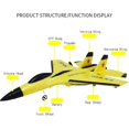 thumbnail image 4 of Avión de Combate de Espuma Teledirigido, Aeronave por Radiocontrol, Juguetes para Niños, Planeador 2.4G SU-35, 4 of 5
