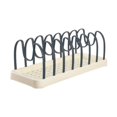 thumbnail image 1 of Rejilla para secar platos, rejilla para almacenar platos, ahorra espacio, soporte para escurrir tapas de ollas, práctico para mostrador de cocina, Azul profundo, 1 of 8