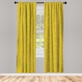 thumbnail image 3 of Ambesonne Scallop Curtains, Snail Shells Sea Fern Art, Pair of 28"x84", Khaki Multicolor, 3 of 5