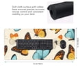 thumbnail image 3 of Disketp Butterflies Gaming Mouse Mat Long Extended Mouse Pad Desk Mat Non-Slip Rubber Mice Pads Stitched Edges(315.5 x 16 x 0.12 Inches), 3 of 8