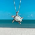 thumbnail image 6 of DQRPSEETB Opal Sea Turtle Necklace Pendant Necklace Ocean Beach Jewelry Handmade Sea Life Accessory Jewelry Gift for Women, 6 of 6