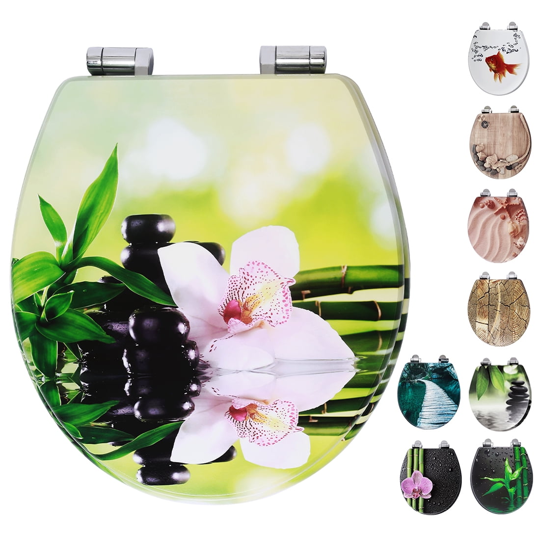 Nastarki Toilet Seat, Slow Close Wood Toilet Seats, Wooden Toilet Seats