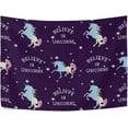 thumbnail image 3 of Coolnut Unicorn Tapestry Washable Polyester Art Wall Hanging Blanket for Living Room Bedroom Dorm Party, 90 x 60 Inch Home Decor Gifts, 3 of 7