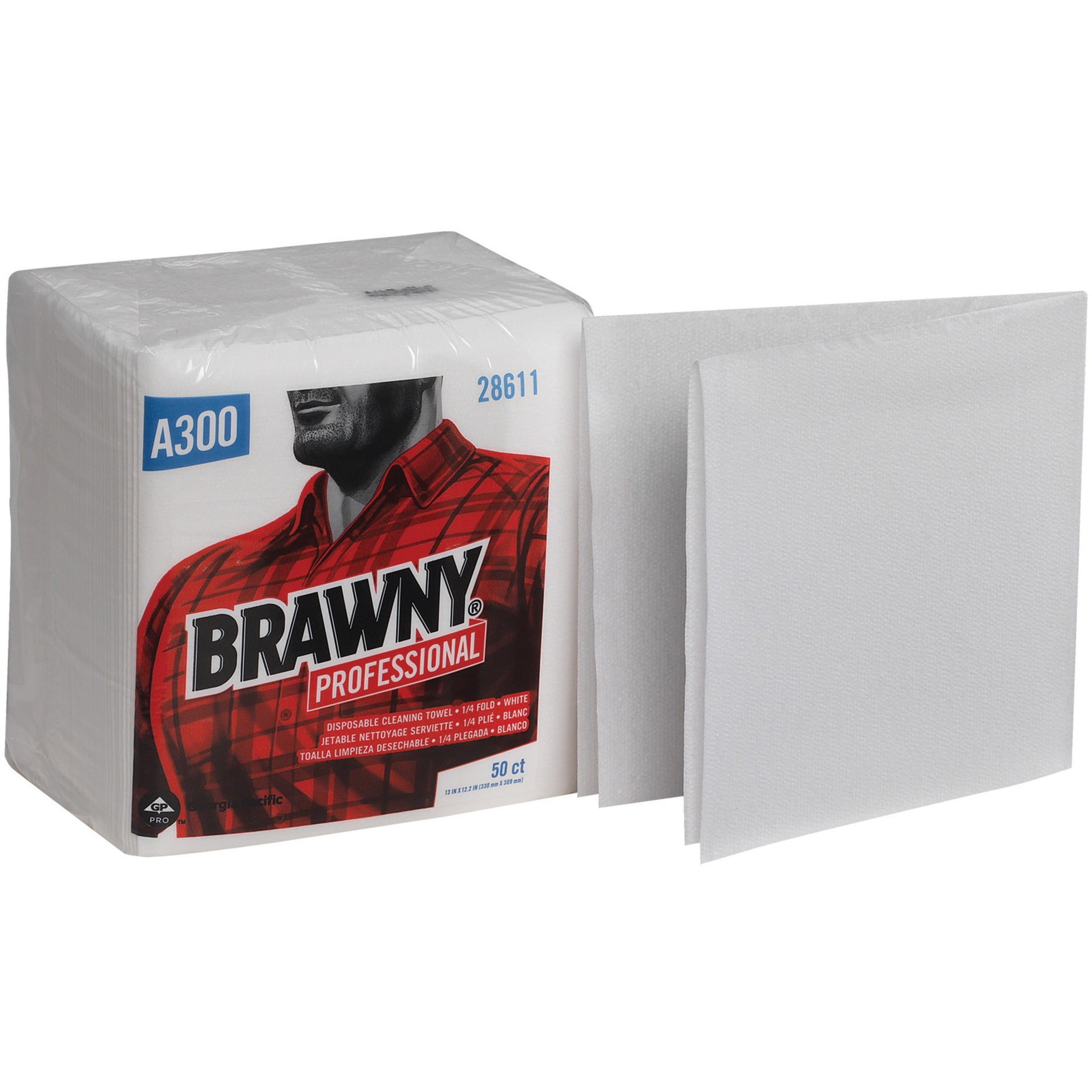 Brawny® Professional, GPC28611, A300 Disposable Cleaning Towels by GP