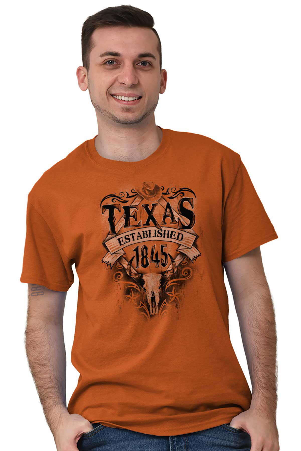 Brisco Brands - TX Cowboy Rodeo Country Vacation Souvenir Graphic T ...