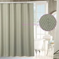 thumbnail image 4 of Shower Curtain, Polyester Waffle Weave Plaid Bathroom Shower Curtain Waterproof Wrinkle Resistant Privacy Protection Decorative Home Hotel Bath Curtain, 4 of 7