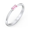 thumbnail image 3 of East-West Stackable Baguette Ring in Sterling Silver, 3 of 3