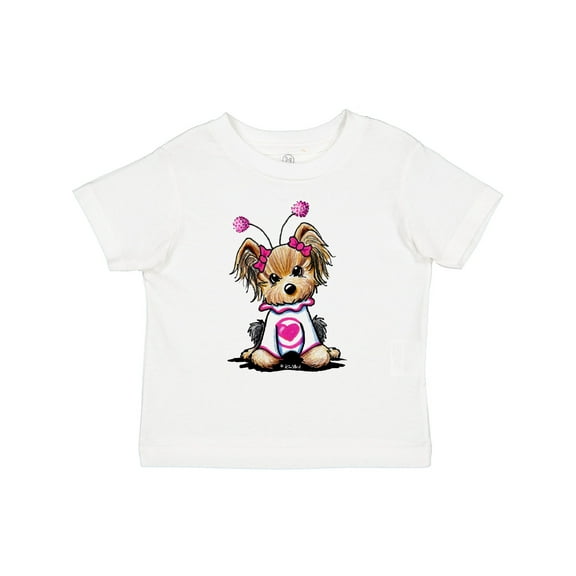 Inktastic Love Bug Yorkie Boys or Girls Toddler T-Shirt