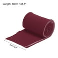 thumbnail image 2 of Uxcell 1 Pair Elastic Cuffs Ribbed Trims, 31.5" x 2.8" Cotton Knit Rib Stretch Cuff Sleeve for DIY Sewing, Wine red, 2 of 6