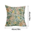 thumbnail image 2 of Bunny Flower Pillow Covers 18x18 Inch Easter Pillow Cases, Farmhouse Holiday Home Decor for Sofa Couch Outdoor, 2 of 5