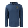 thumbnail image 2 of Men's Cutter & Buck Navy Milwaukee Brewers Coastline Epic Comfort Recycled Eco Hoodie Long Sleeve T-Shirt, 2 of 3