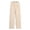 Beige, variant on Women's Linen Ankle Pants Straight Leg Cropped with Pockets Elastic Waist Casual Summer Purple XXL