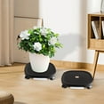 thumbnail image 5 of Dadiaei Plant Caddy with Universal Wheels, Round Movable Planter Dolly Trolley Tray Pallet for Indoor & Outdoor Use, Heavy Duty Plant Pot Mover with 360° Swivel Casters, Ideal for Flower Stands, 5 of 5