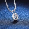 thumbnail image 5 of Moissanite Diamond Pendant Necklaces for Women, Best Jewelry 1-2 Carat 925 Sterling Silver Engagement Necklace Women Platinum Plated Wedding  Necklace, 5 of 17