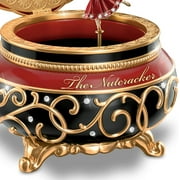 Clara And The Nutcracker Heirloom Porcelain Music Box with Russian Style Art by The Bradford Exchange