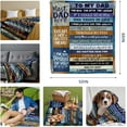 thumbnail image 3 of XZYG Dad Gifts Birthday Gifts for Dad Who Wants Nothing Gifts for Dad Dad Birthday Gift Best Dad Ever Gifts for Dad Birthday from Daughter Son Wife Kids Dad Blanket Throw Blanket(40*50inch), 3 of 6