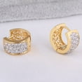 thumbnail image 3 of Boucles d'Oreilles en Strass Plaqué Or Femmes Femmes de Luxe, 3 of 5