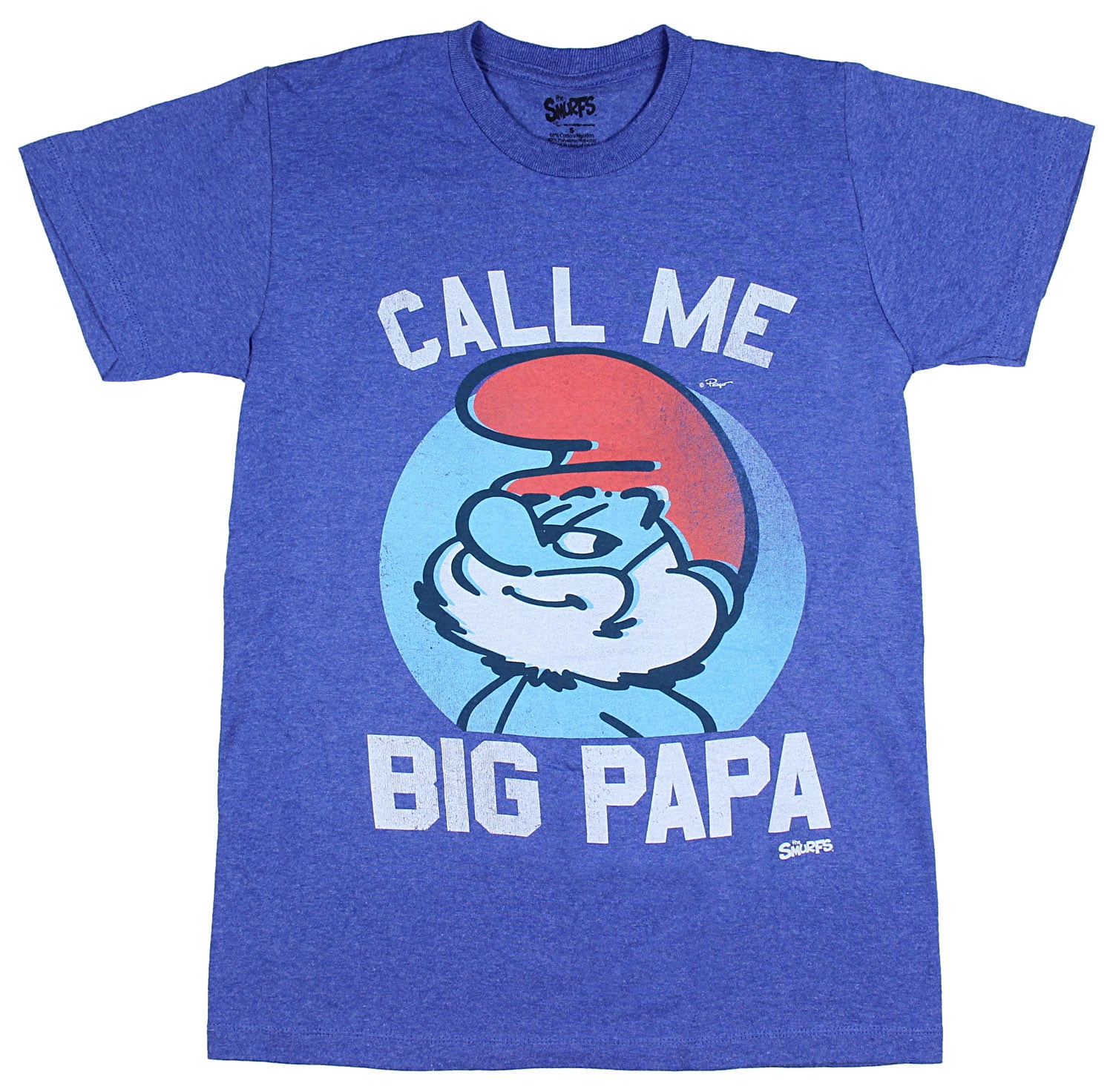 Call me big papa smurf shirt Clearance