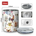thumbnail image 4 of 12oz Coffee Tumblers White Chicken Farm Pattern Stainless Steel Vacuum Insulated Travel Tumbler Coffee Cups Mug with Lid and Straw with Cleaning Brush for Cold & Hot Drinks, 4 of 5