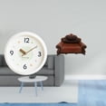 thumbnail image 2 of Reloj de pared decorativo contemporáneo con números y mecanismo silencioso para el hogar, la oficina, la sala de estudio, combinado con un mod, 2 of 8