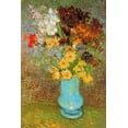 thumbnail image 2 of Van Gogh, Vincent 13x18 White Modern Wood Framed Museum Art Print Titled - Vase Daisies And Anemones, 2 of 4